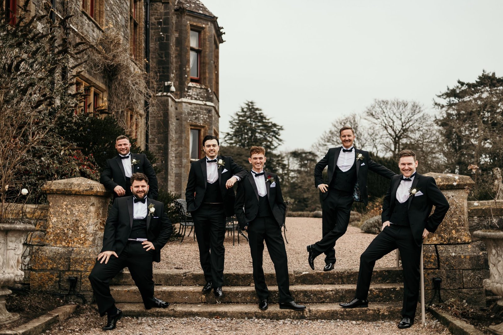 boys in black tie