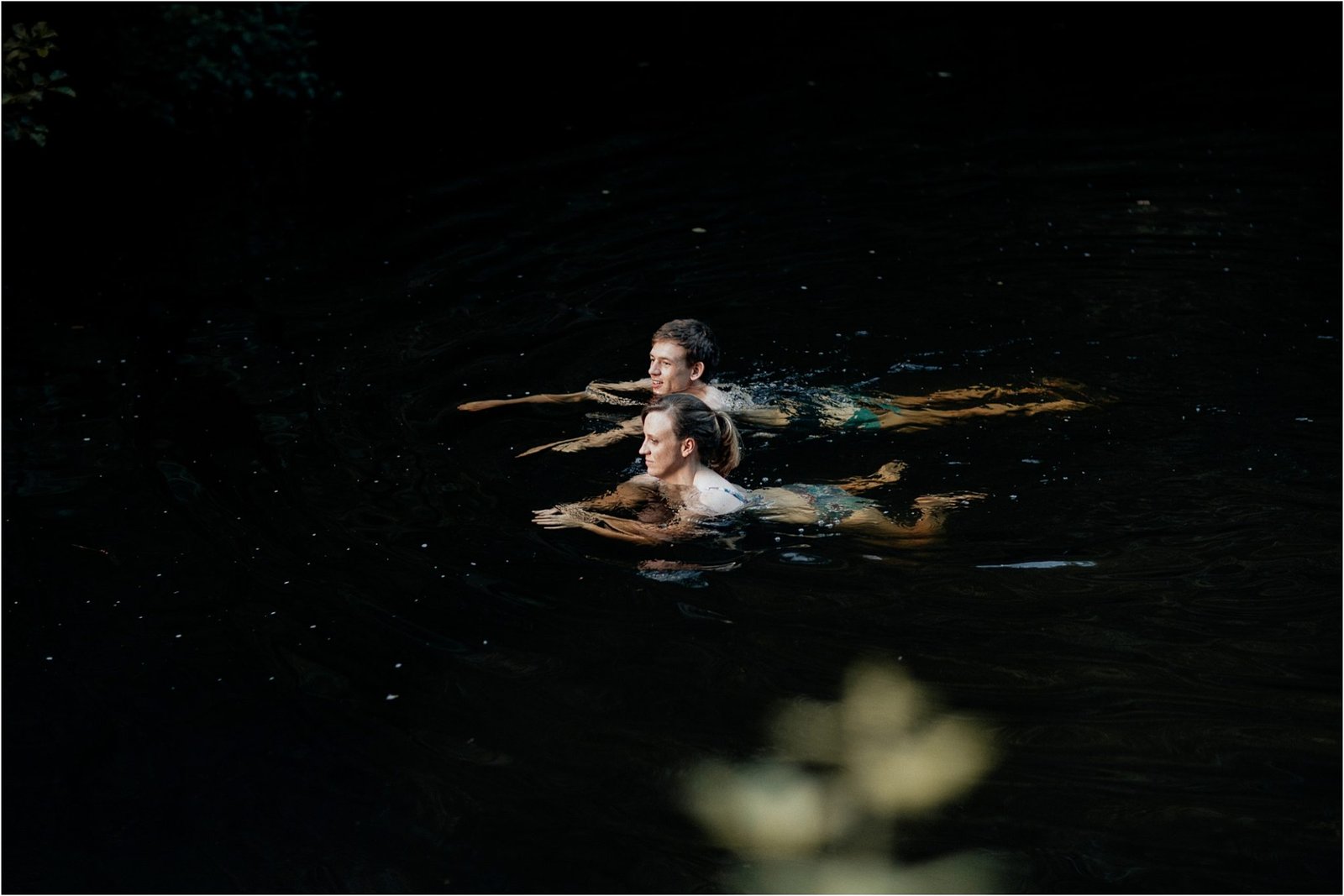 Wild swims,devon engagement shoot,engagement photos,engagement shoot,river swims,river teign,rockrose photography,woodland,