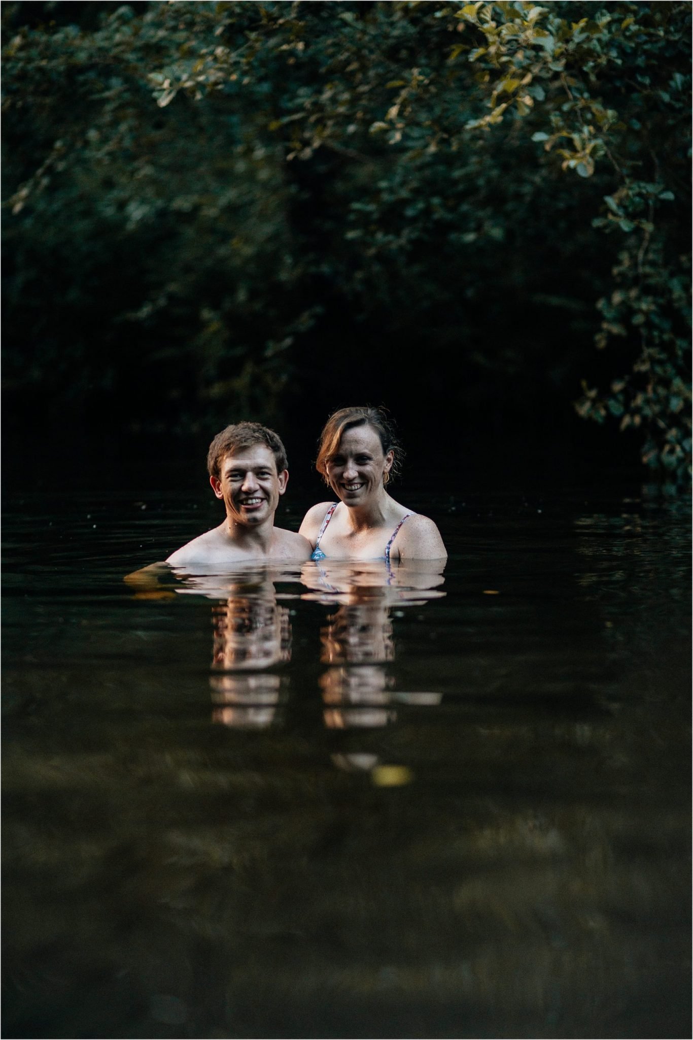 Wild swims,devon engagement shoot,engagement photos,engagement shoot,river swims,river teign,rockrose photography,woodland,