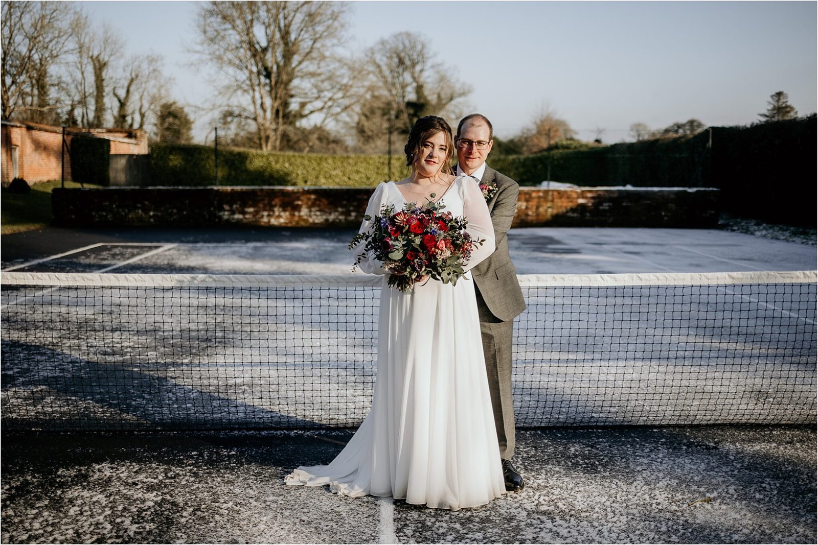 A January winter wonderland wedding | Huntsham court Devon