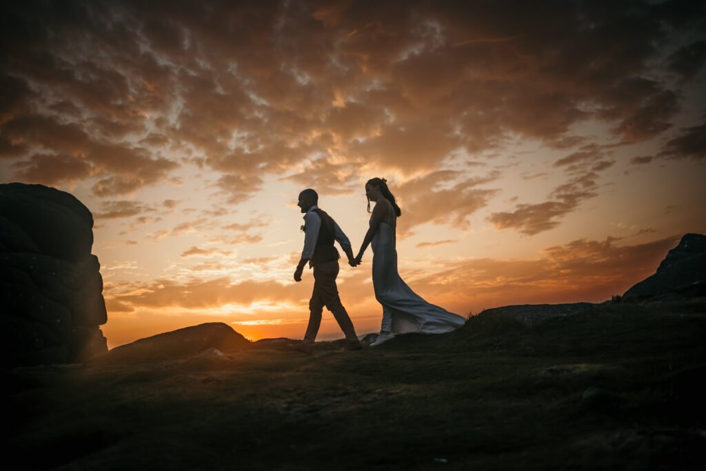 sunset couple