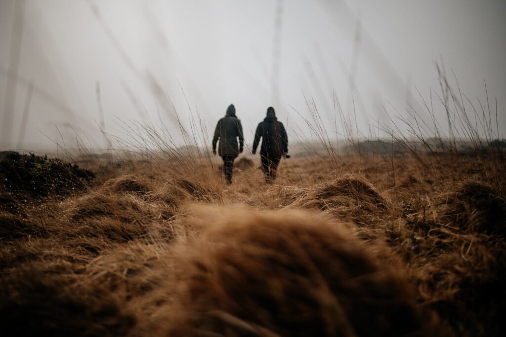 walking in the mist