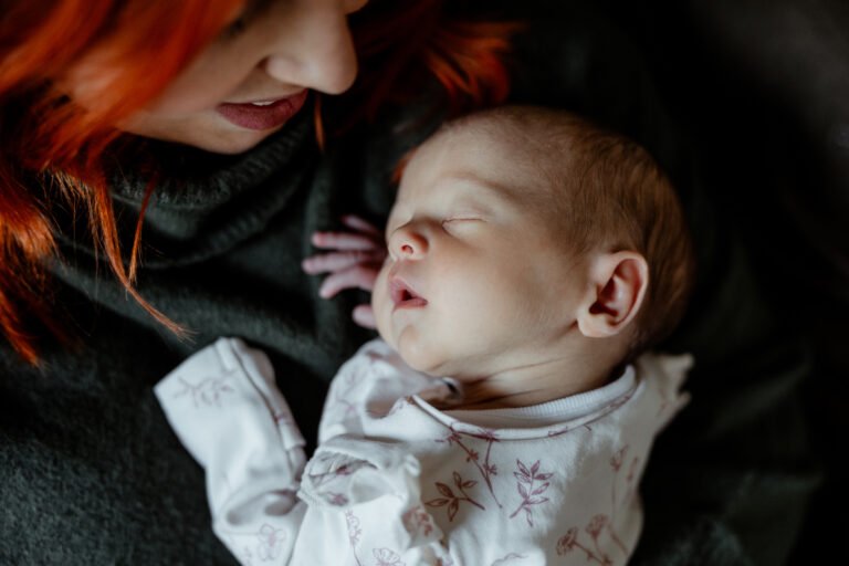 Newborn Photography in Devon – Baby Lola at Home