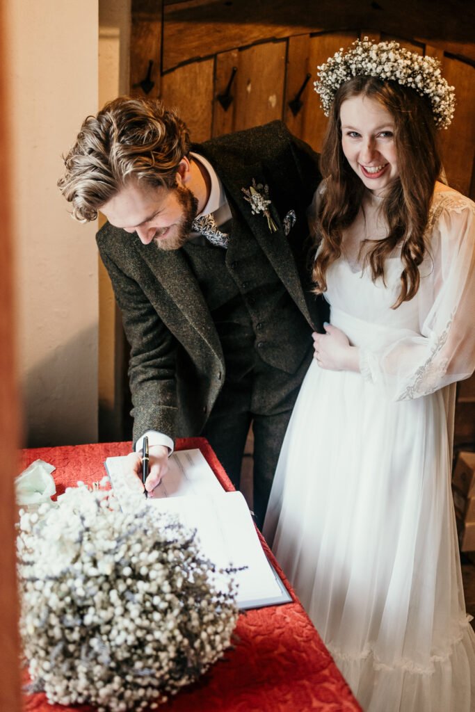 Huntsham church wedding